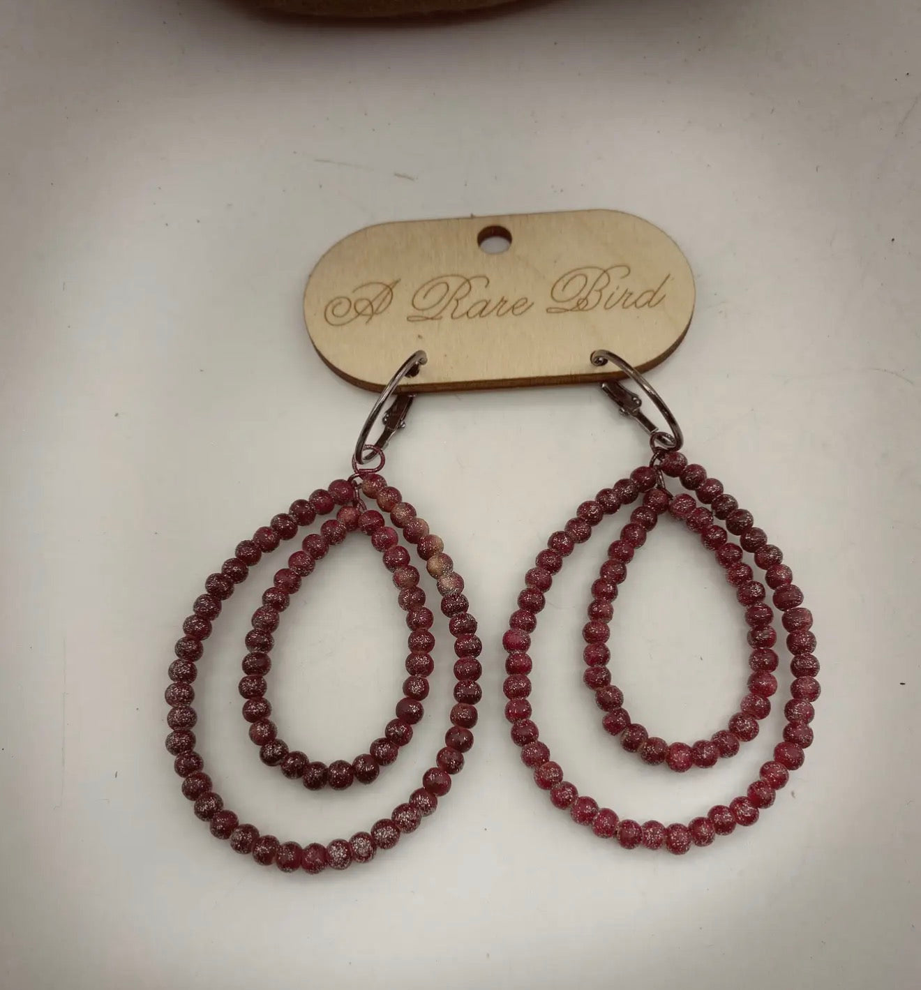 Beaded Rare Bird Earrings