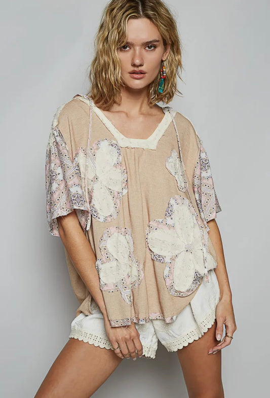 Floral Patchwork Top