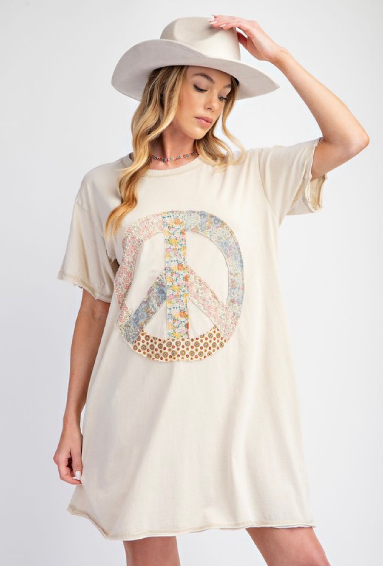 Ecru peace dress