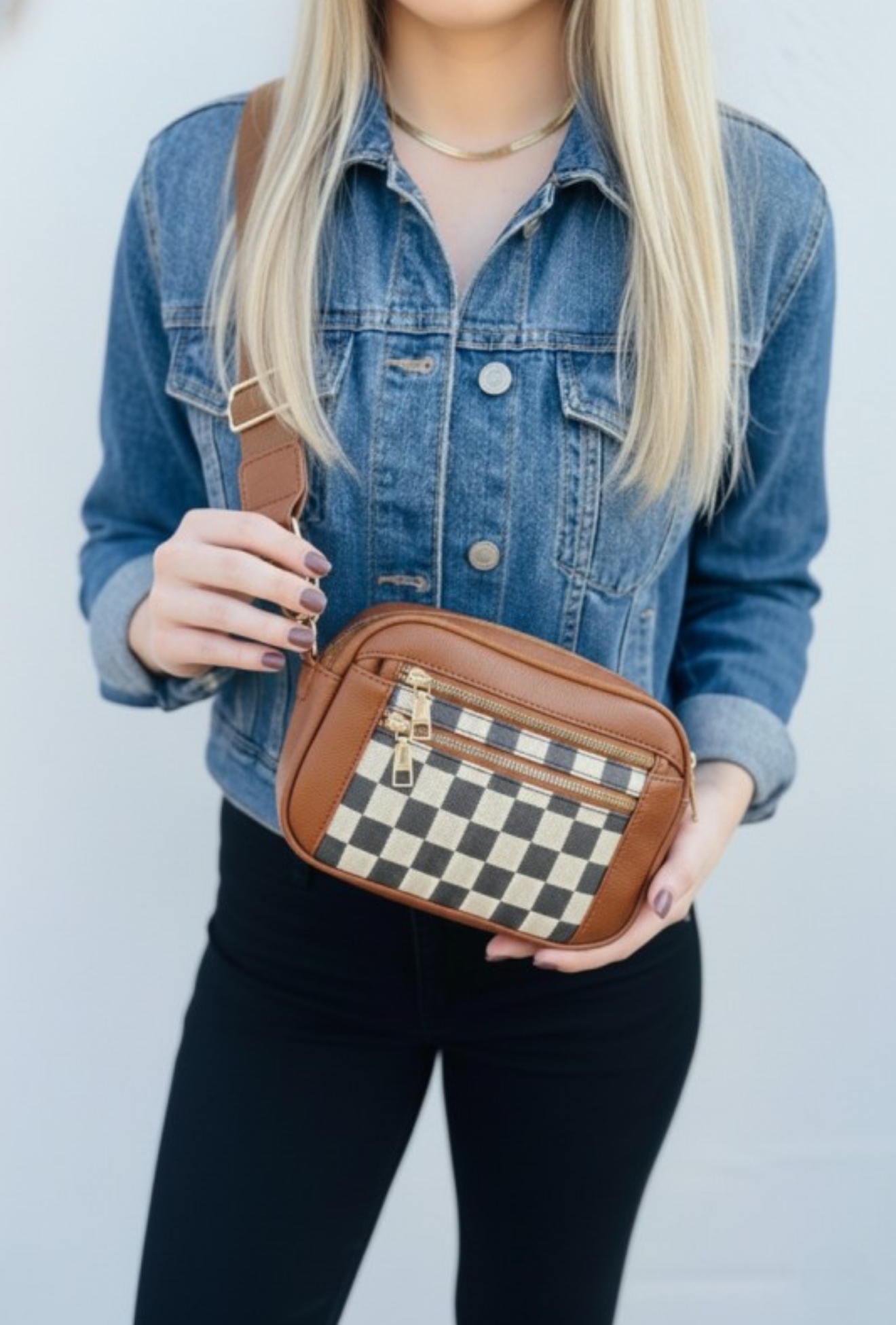 Checkered Small CrossBody