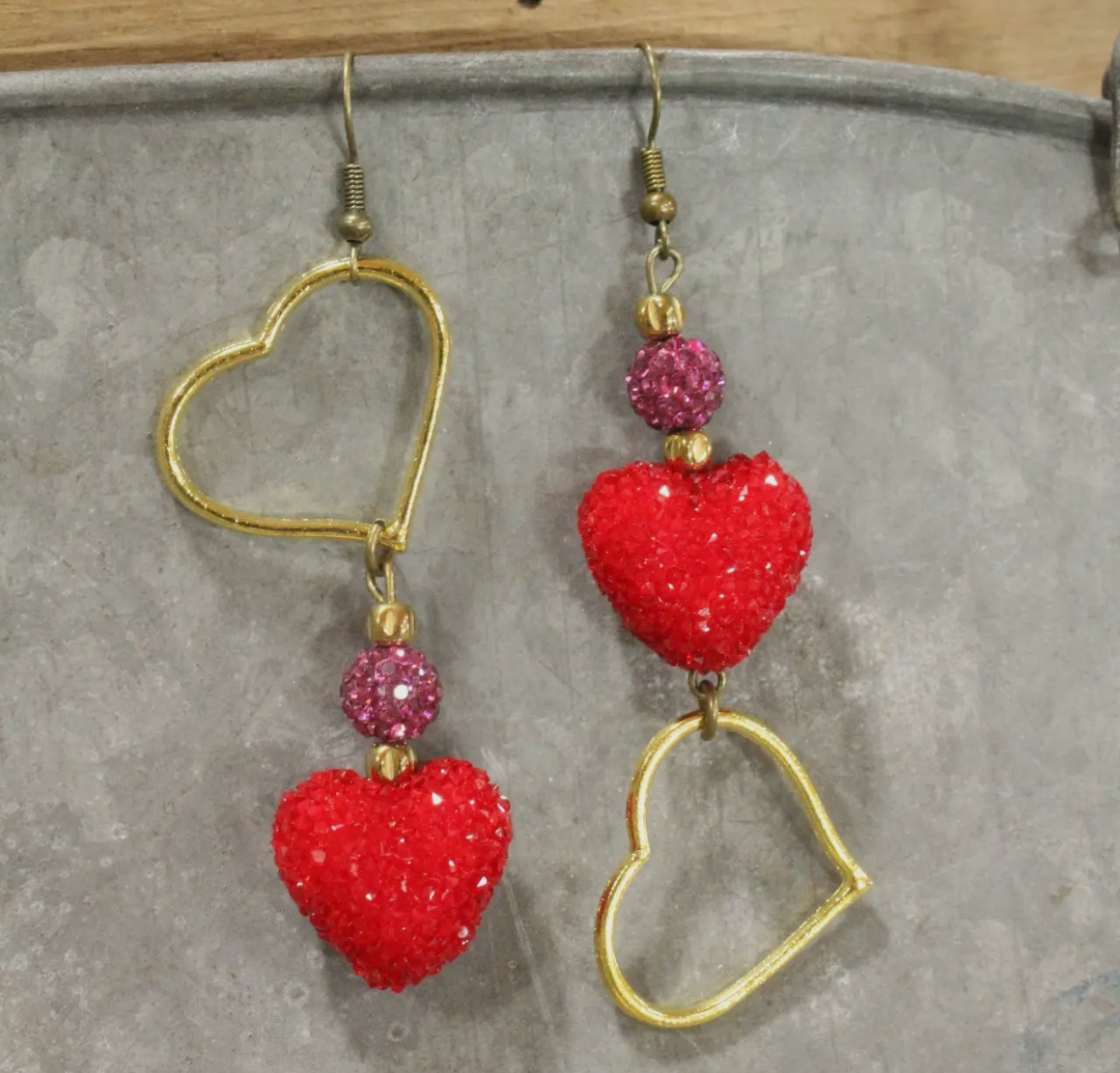 Broken arrow earrings