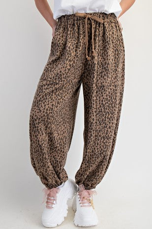 Cheetah Ladies  Joggers