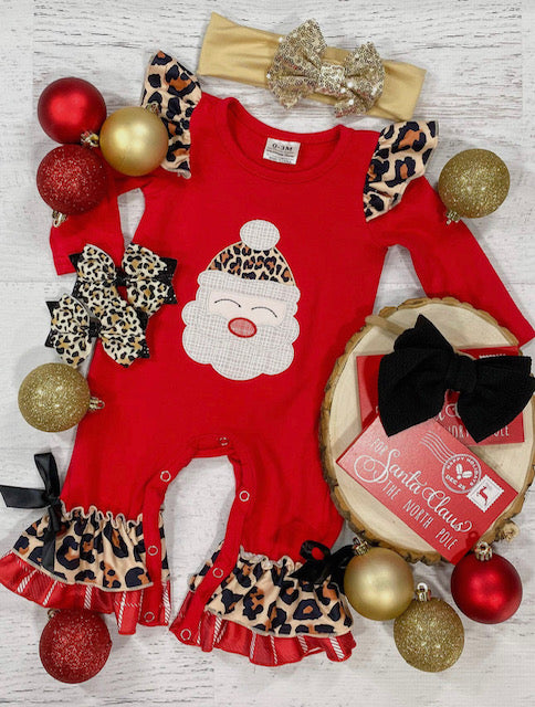 wild about santa romper