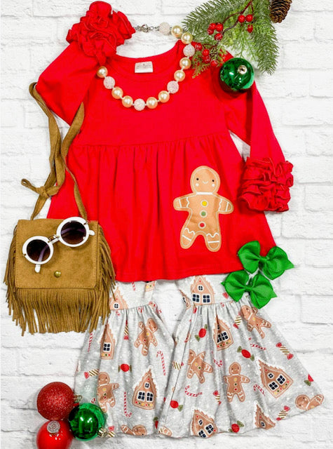 Gingerbread Ruffle Set