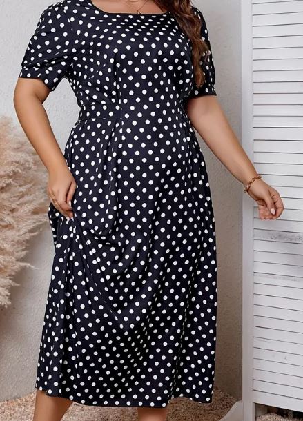 Fun With Polka Dots Plus Dress