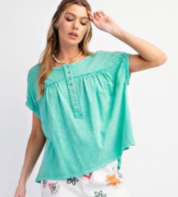 Atlantis Green Summer Ladies Top