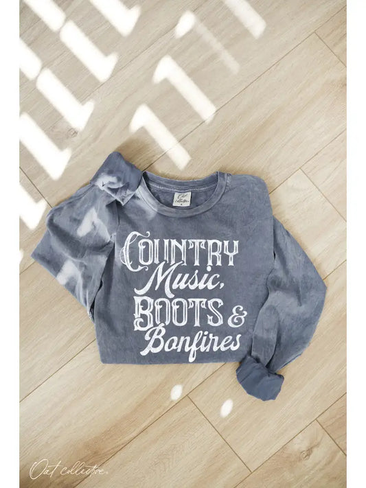 Country Music Mineral Long Sleeve Shirt